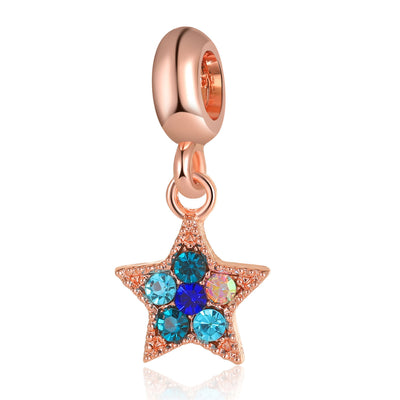 Pulsera de Encanto Rojo Viral con Colgante Azul Océano - Image 28