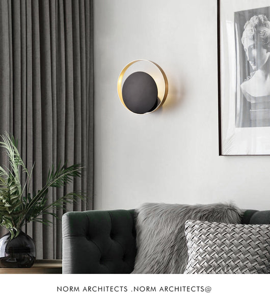 Lámpara de Pared Nórdica Negra de Diseño Moderno para Sala - Image 8
