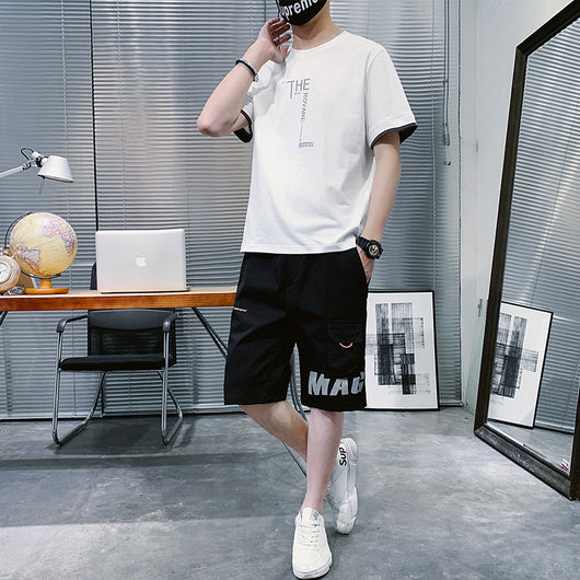 Camiseta Hombre Hip-hop Estilo Coreano Manga Corta Suelta y Casual - Image 3