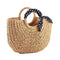 Bolsa Tejida Retro para Mujer - Bolso de Rafia Artesanal para Playa y Viajes