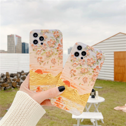 Funda para iPhone con Paisaje al Óleo Atardecer - Image 8