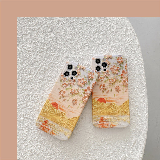 Funda para iPhone con Paisaje al Óleo Atardecer - Image 7
