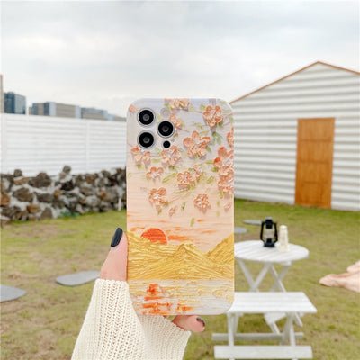 Funda para iPhone con Paisaje al Óleo Atardecer - Image 5