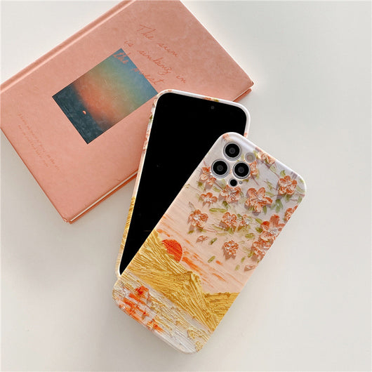 Funda para iPhone con Paisaje al Óleo Atardecer - Image 3