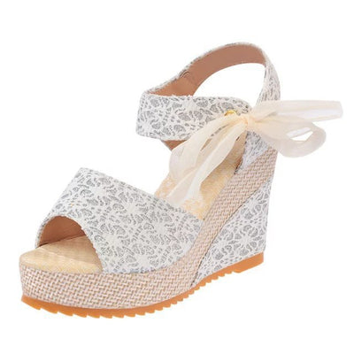Sandalias Cuña Mujer con Moño - Suela Gruesa y Cómoda - Image 9