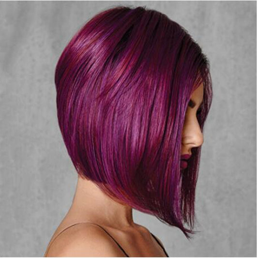 Peluca Bob Corto Liso Estilo Europeo y Americano para Mujer - Image 2