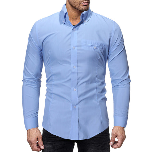 Camisa Ejecutiva Slim Cuello Puntiagudo para Hombre - Image 4