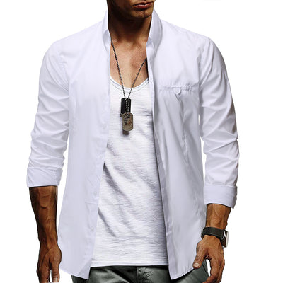 Camisa Ejecutiva Slim Cuello Puntiagudo para Hombre - Image 5