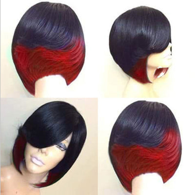 Peluca Degradado de Color Cabello Corto y Liso - Image 10