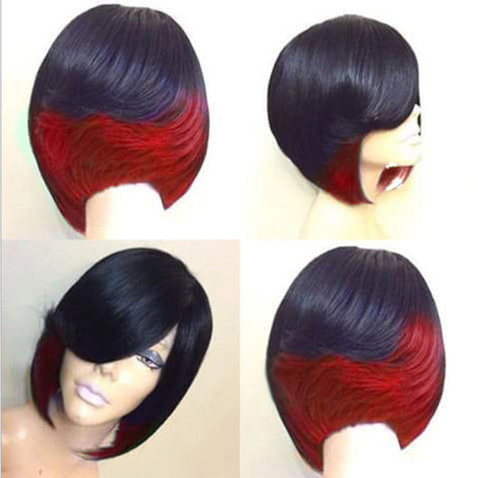 Peluca Degradado de Color Cabello Corto y Liso - Image 2