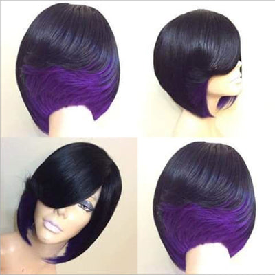 Peluca Degradado de Color Cabello Corto y Liso - Image 4