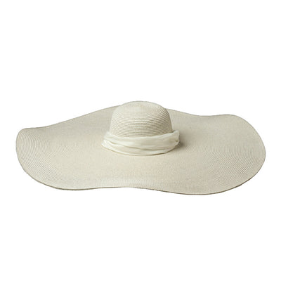 Sombrero de Paja con Ala Ancha Cóncava para Playa y Exterior - Image 10