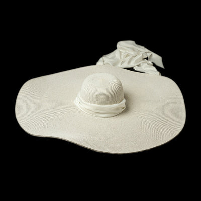 Sombrero de Paja con Ala Ancha Cóncava para Playa y Exterior - Image 7