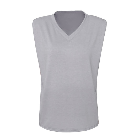 Blusa Escotada con Hombreras sin Mangas - Image 7
