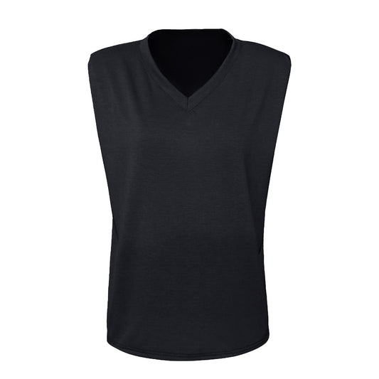 Blusa Escotada con Hombreras sin Mangas - Image 2