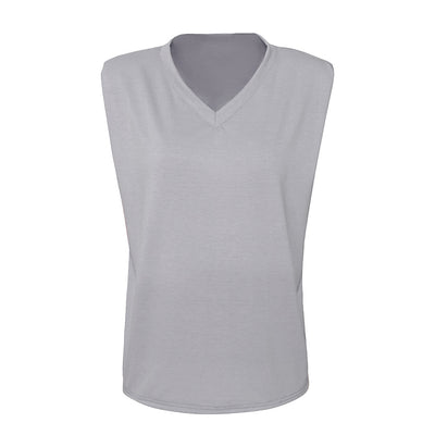 Blusa Escotada con Hombreras sin Mangas - Image 3