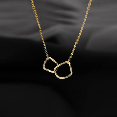 Collar de Plata Esterlina 925 Cuadrado Irregular para Mujer - Image 7