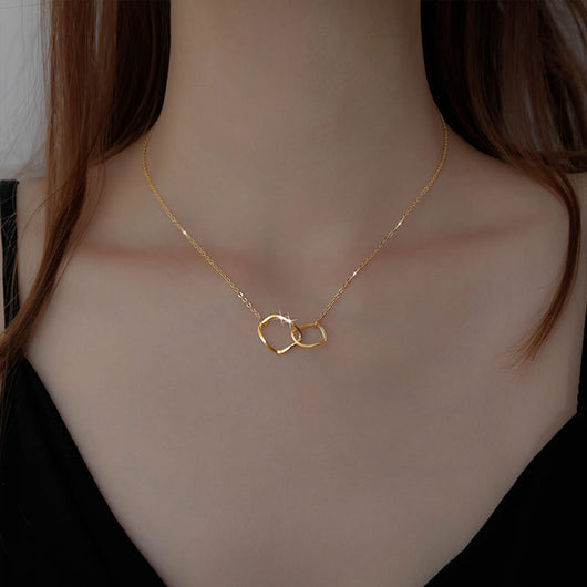 Collar de Plata Esterlina 925 Cuadrado Irregular para Mujer - Image 9
