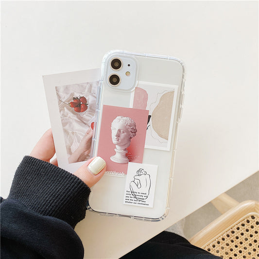 Funda iPhone 11 Pro Max y X Ilustración de Arte Viento Frío Compatible Apple
