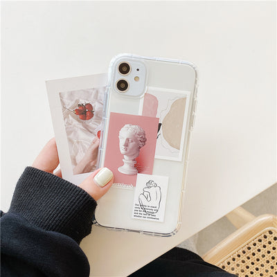 Funda iPhone 11 Pro Max y X Ilustración de Arte Viento Frío Compatible Apple