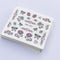 Set de 50 Stickers de Uñas Blanco y Negro - Colección Brillo y Prosperidad