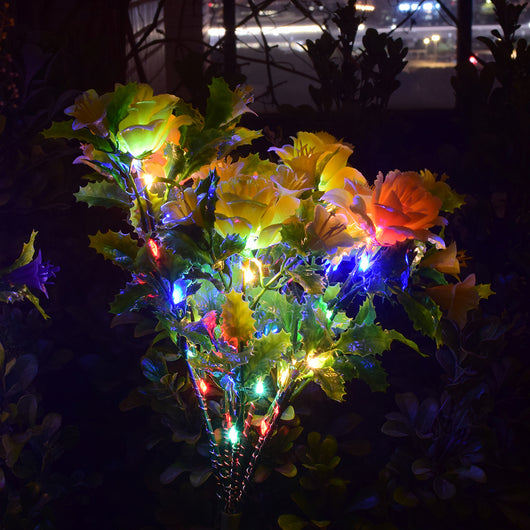 Lámpara Solar LED Decorativa Impermeable para Jardín - Luz Floral Exterior - Image 8