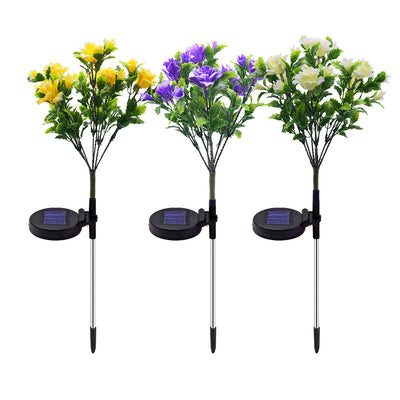 Lámpara Solar LED Decorativa Impermeable para Jardín - Luz Floral Exterior - Image 5