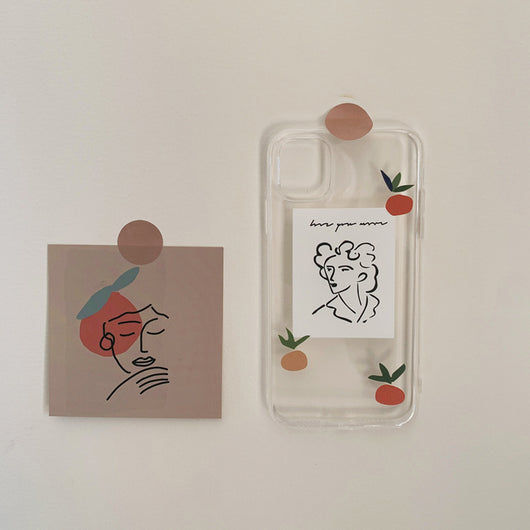 Funda iPhone Retro Art Portrait - Compatible con iPhone 12, 11, XR, XS Max y 8 Plus - Image 3