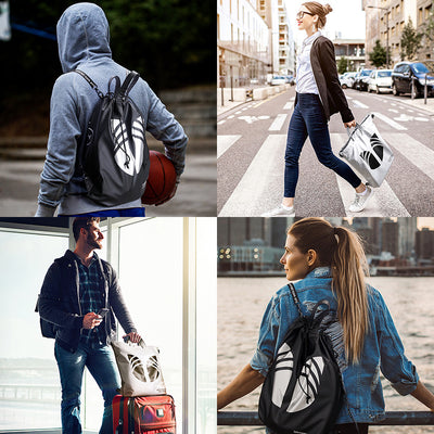 Mochila Deportiva con Bolsillos y Cordón Ajustable para Hombre - Image 3