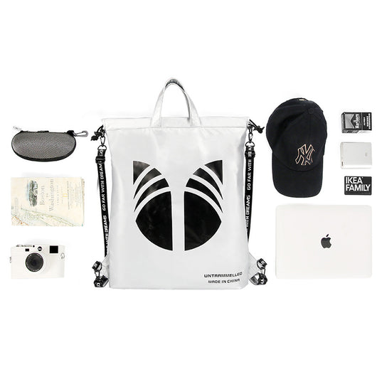 Mochila Deportiva con Bolsillos y Cordón Ajustable para Hombre - Image 6