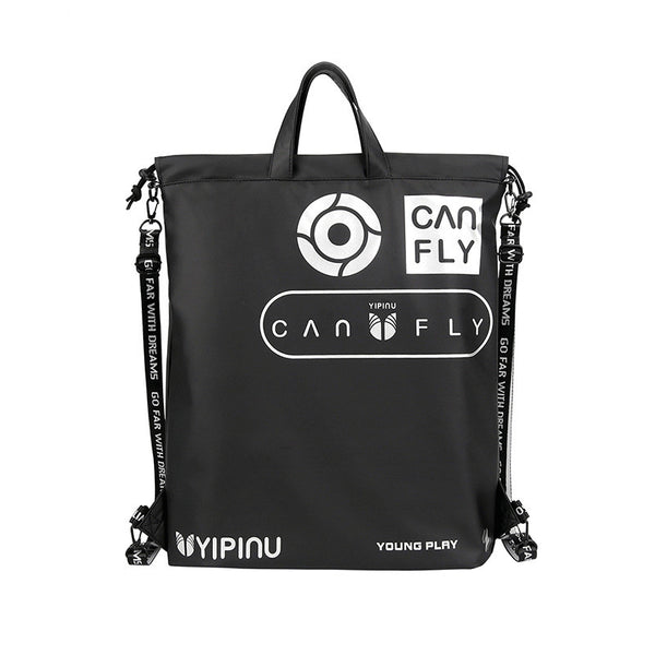 Mochila Deportiva con Bolsillos y Cordón Ajustable para Hombre