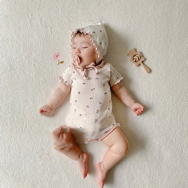 Pantalones Cortos Estampado Floral para Bebé Niño y Niña