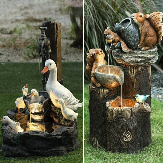 Estatua Decorativa Familia de Patos para Jardín - Image 5