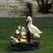 Estatua Decorativa Familia de Patos para Jardín