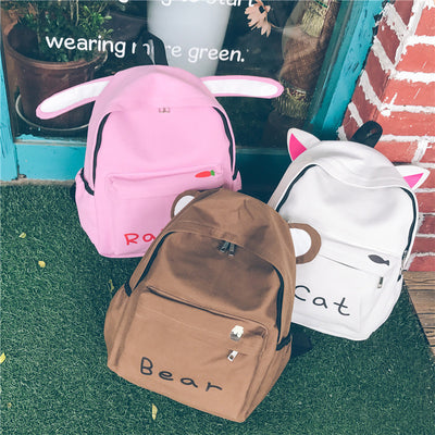 Mochila Escolar Lona con Diseño Cartoon para Mujer - Image 12