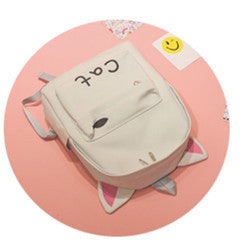 Mochila Escolar Lona con Diseño Cartoon para Mujer - Image 3