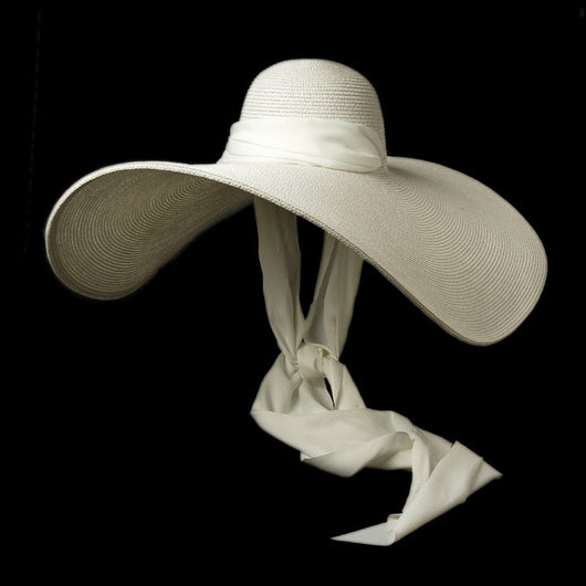 Sombrero de Paja con Ala Ancha Cóncava para Playa y Exterior - Image 5