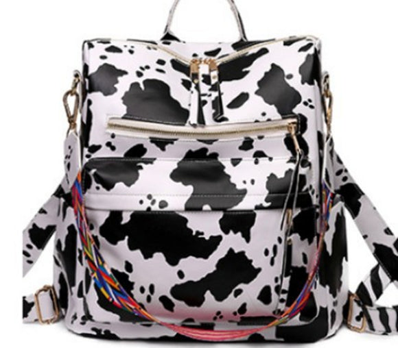 Mochila de Viaje Estilo Británico de Gran Capacidad con Bolsillo Diagonal