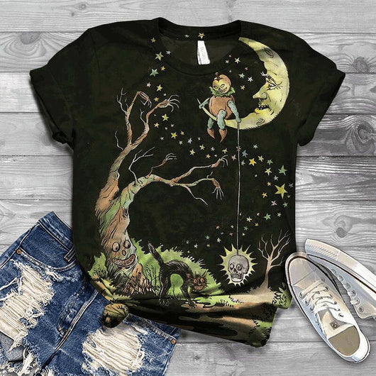 Camiseta Retro Halloween Unisex - Diseño Clásico para Hombre y Mujer