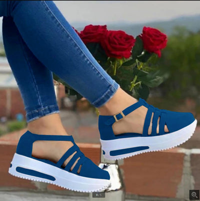 Zapatos de Cuña para Mujer con Punta Redonda - Comodidad y Estilo - Image 6