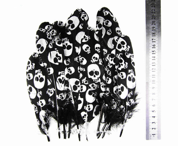Plumas de Ganso Pintadas Bicromáticas para Manualidades - Image 3