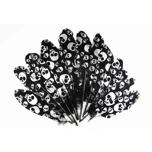 Plumas de Ganso Pintadas Bicromáticas para Manualidades