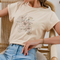 Blusa Estampada con Puños Ajustados