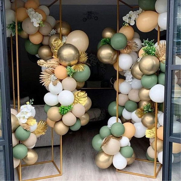Kit Decorativo de 153 Globos Verdes Selva Animales Salvajes Cumpleaños