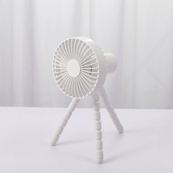 Ventilador de Escritorio Portátil con Trípode y Cabezal Ajustable Compatible con Apple