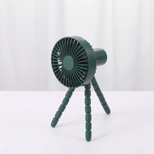 Ventilador de Escritorio Portátil con Trípode y Cabezal Ajustable Compatible con Apple - Image 8