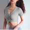 Top Yoga Mujer Ajustable con Cordón - Diseño Texturizado Transpirable para Fitness