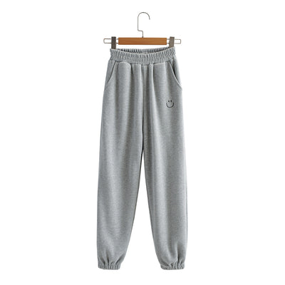Pantalones Harem con Cintura Elástica y Carita Bordada - Image 8