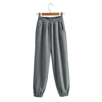 Pantalones Harem con Cintura Elástica y Carita Bordada - Image 5