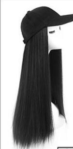 Peluca Sombrero Mujer Cabello Largo Ondas Voluminosas Rojo - Accesorio 2 en 1 - Image 6